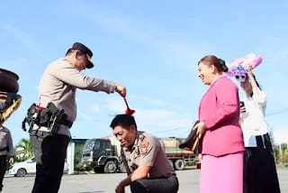 Polres Pelabuhan Belawan Gelar Korps Raport Kenaikan Pangkat untuk 39 Personil