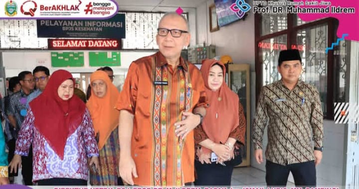 Direktur UPTDK RS Jiwa Prof. Dr. Muhammad Ildrem Dampingi PJ Sekda Sumut dalam Sidak Hari Pertama Kerja 2025