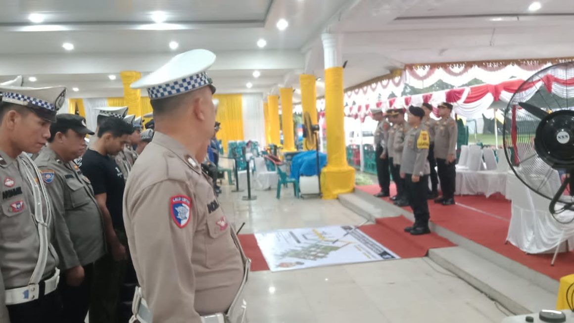Polres Langkat Laksanakan Pengamanan Hut Langkat 275 di alun – alun T. Amir Hamzah.