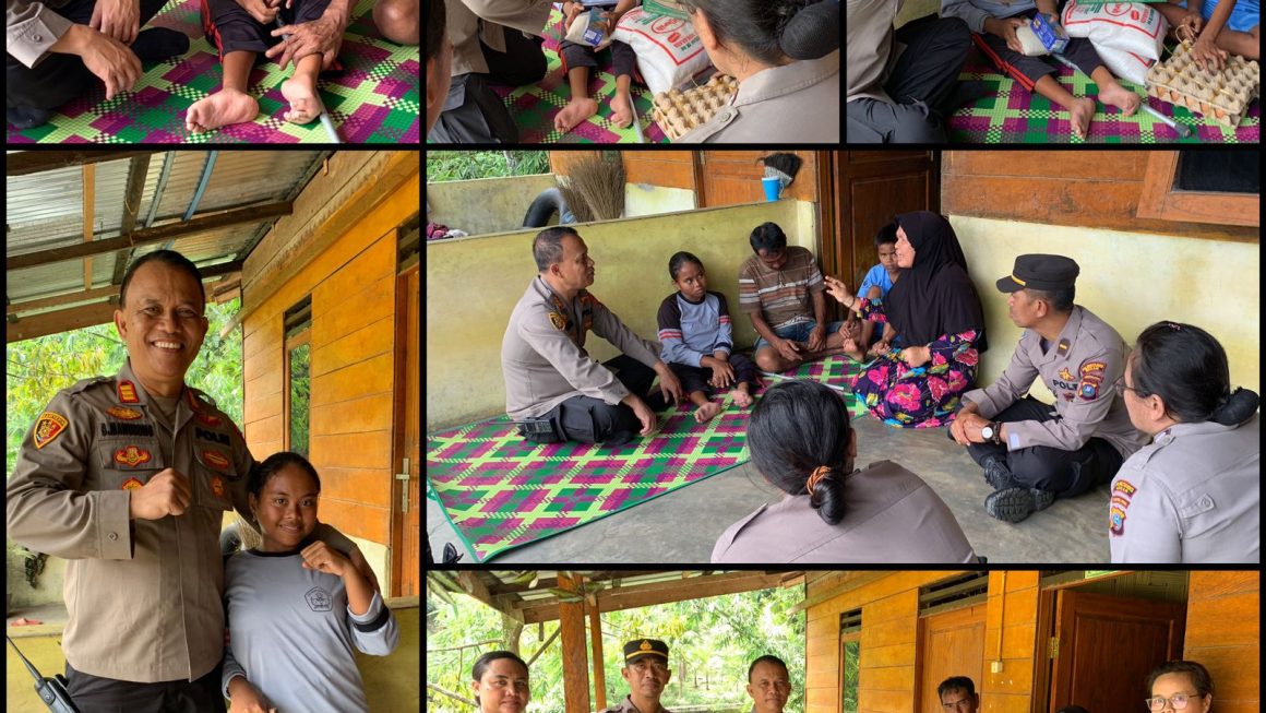 Kapolsek Kutalimbaru Berikan Tali Asih kepada Penyandang Disabilitas