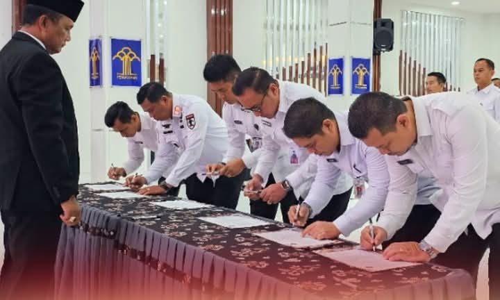 Ka. Rutan Kelas I Medan Laksanakan Penandatanganan Pakta Integritas dan Perjanjian Kinerja Tahun 2025