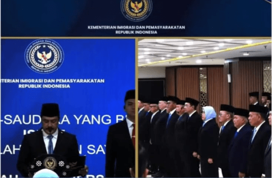 Lapas Pemuda Langkat Ikuti Pelantikan Pimpinan Tinggi Pratama Kementerian Imipas