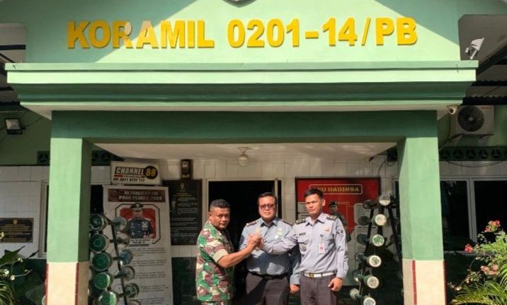 Komitmen Pererat Sinergitas, Kalapas Pancur Batu Kunker ke Koramil 14/ PB