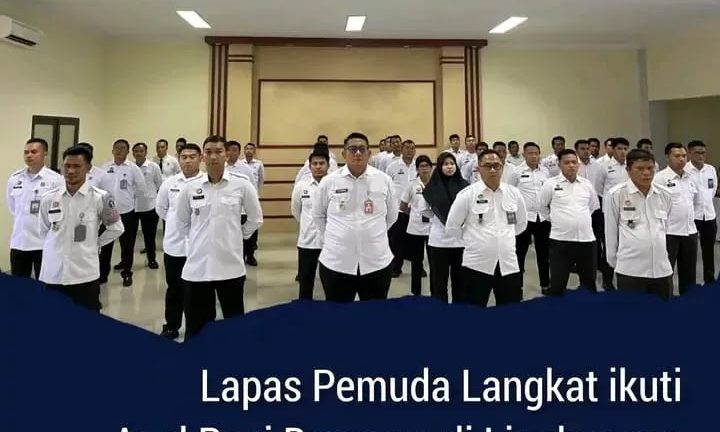 Lapas Remaja Langkat Ikut Seruan Pagi Bersama di Kementerian Koordinator Hukum, HAM, dan Imigrasi