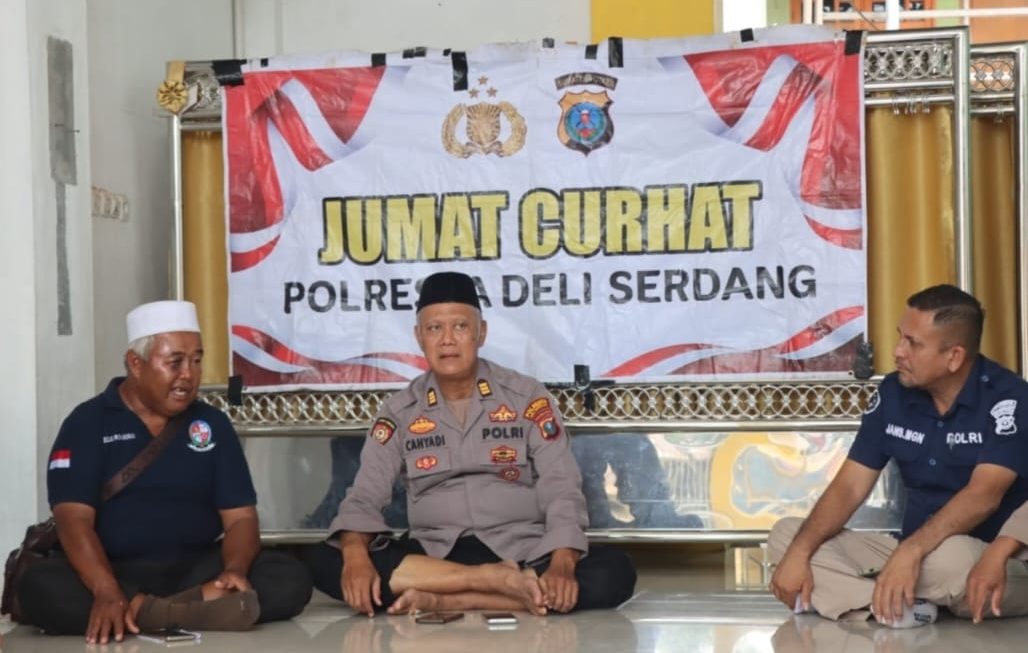 Dekat dengan Warga, Polresta Deli Serdang Gelar Jumat Curhat, Bahas Keamanan dan Ketertiban