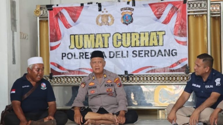 Dekat dengan Warga, Polresta Deli Serdang Gelar Jumat Curhat, Bahas Keamanan dan Ketertiban