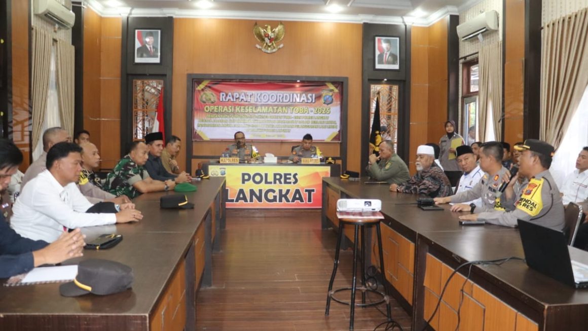 Rapat Koordinasi Ops Keselamatan Toba 2025, Polres Langkat Bersama Stakeholder Pastikan Keberhasilan Ops