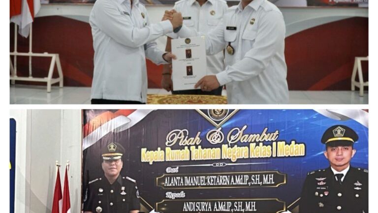 Sertijab dan Pisah Sambut Karutan Kelas I Medan.