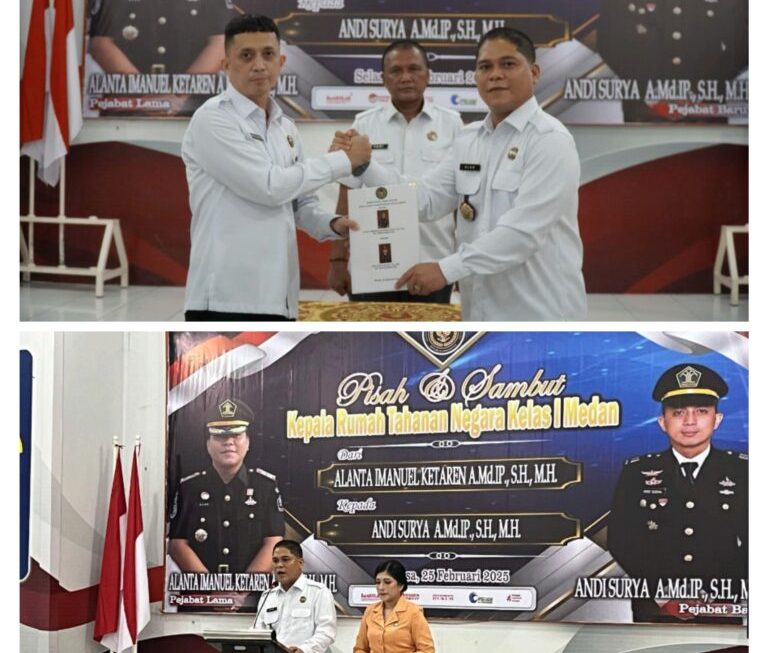 Sertijab dan Pisah Sambut Karutan Kelas I Medan.