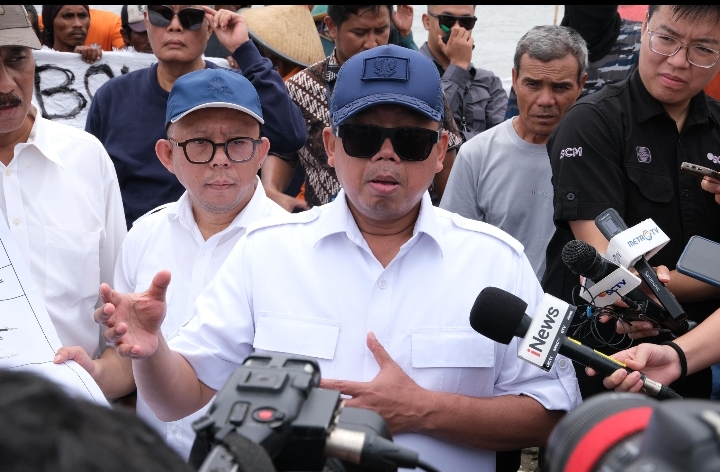 Menteri ATR/BPN Nusron Wahid Tinjau Terindikasi Manipulasi Data Tanah di Pagar Laut Bekasi, Siap Tindak Tegas Pelaku