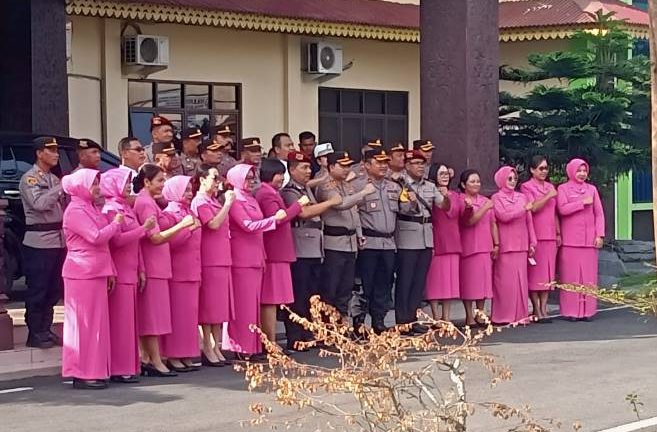 Mutasi Kasat Narkoba Polres Batubara, Kapolres Pimpin Upacara Sertijab