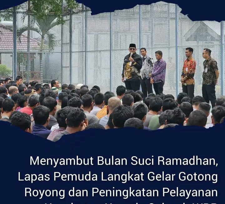Menyambut Bulan Suci Ramadhan, Lapas Pemuda Langkat Gelar Gotong Royong dan Peningkatan Pelayanan Kesehatan Kepada Seluruh WBP