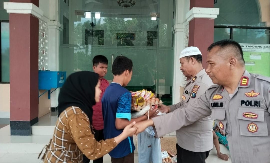 Polsek Talun Kenas Polresta Deli Serdang Gelar Bakti Sosial dan Santunan untuk Anak Yatim