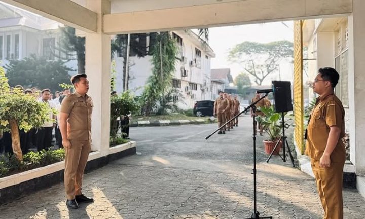 Setiap Senin Pagi, Dinas SDABMBK Kota Medan Mengawali Minggu Dengan Apel Bersama
