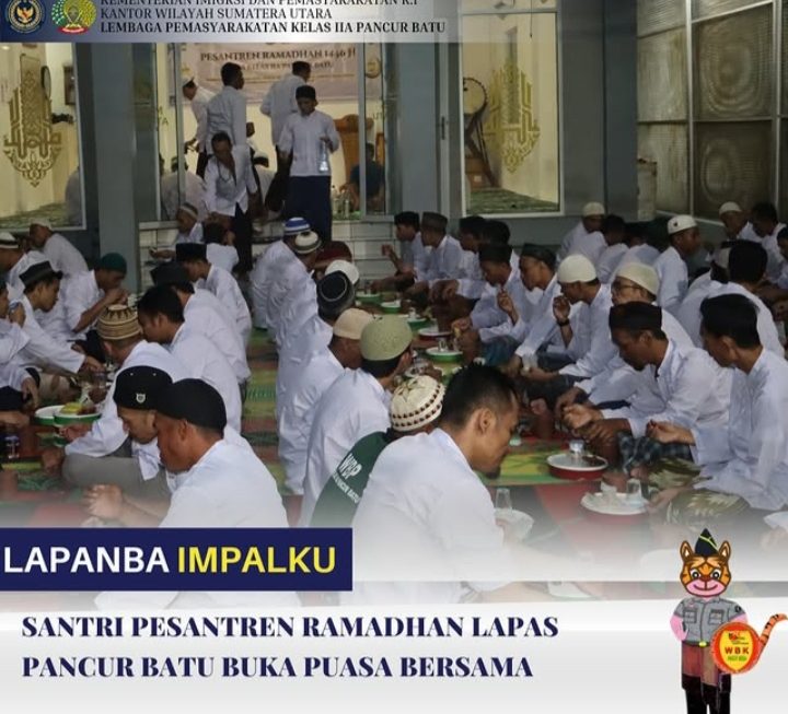 SANTRI PESANTREN RAMADHAN LAPAS PANCUR BATU BUKA PUASA BERSAMA