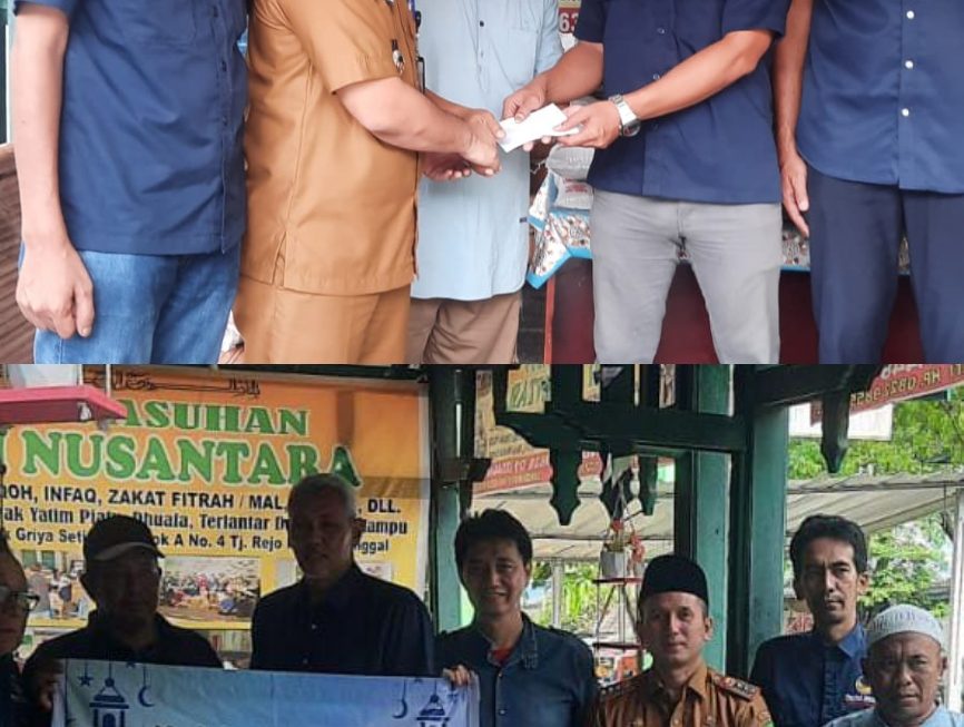 DPC NasDem Medan Sunggal Gelar Ramadhan Berbagi, Santuni Anak Yatim