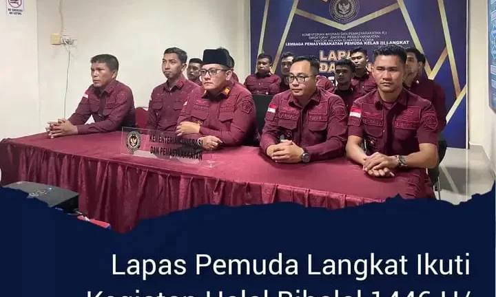 Lapas Pemuda Langkat Ikuti Kegiatan Halal Bihalal 1446 H/2025 M Bersama Dirjen Pemasyarakatan Secara Virtual