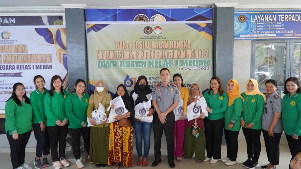 Rutan Kelas 1 Medan Gelar Bakti Sosial, Peringati Hari Bhakti Pemasyarakatan Ke-61