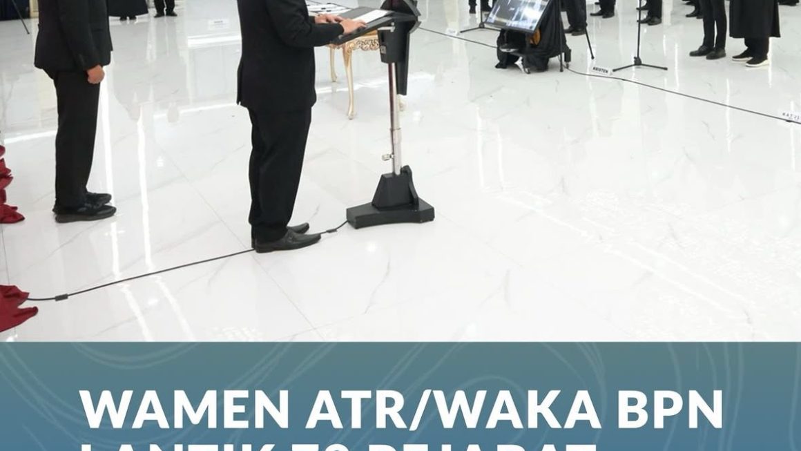 Wamen ATR/Waka BPN Lantik 78 Pejabat Fungsional, Tekankan Profesionalisme Dan Integritas