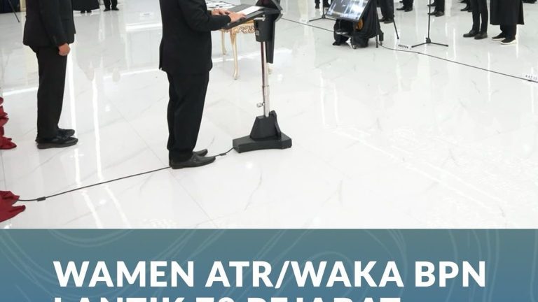 Wamen ATR/Waka BPN Lantik 78 Pejabat Fungsional, Tekankan Profesionalisme Dan Integritas