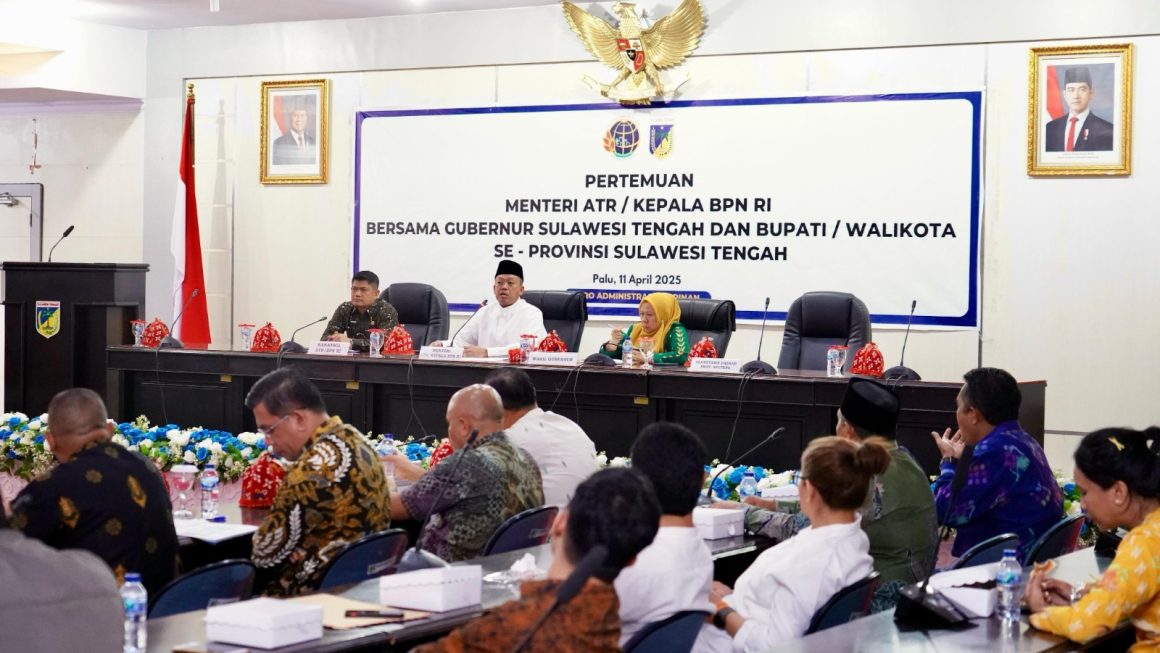 Menteri Nusron Ungkap Ada 1,1 Juta Hektare Tanah di Sulteng yang Bisa Diberdayakan untuk Kepentingan Masyarakat
