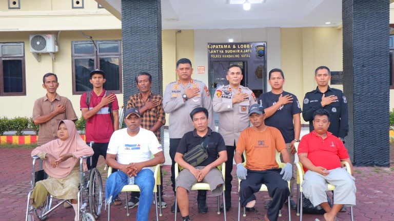 Kapolres Madina Fasilitasi Disabilitas Pengukuran Kaki dan Tangan Palsu ke Medan