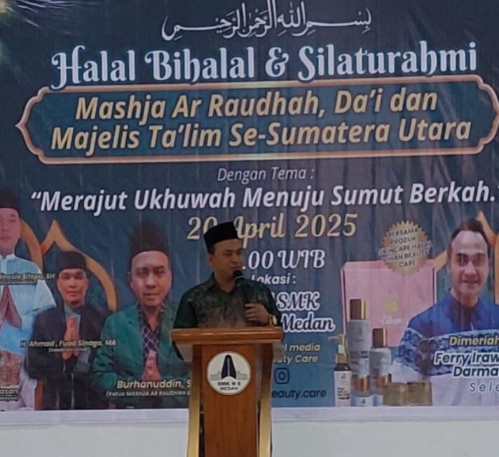 Mashja Ar-Raudhah Da’i dan Majelis Ta’lim Meriahkan Halal Bihalal :Merajut Ukhuwah Silaturahmi, Menggapai Sumut Berkah