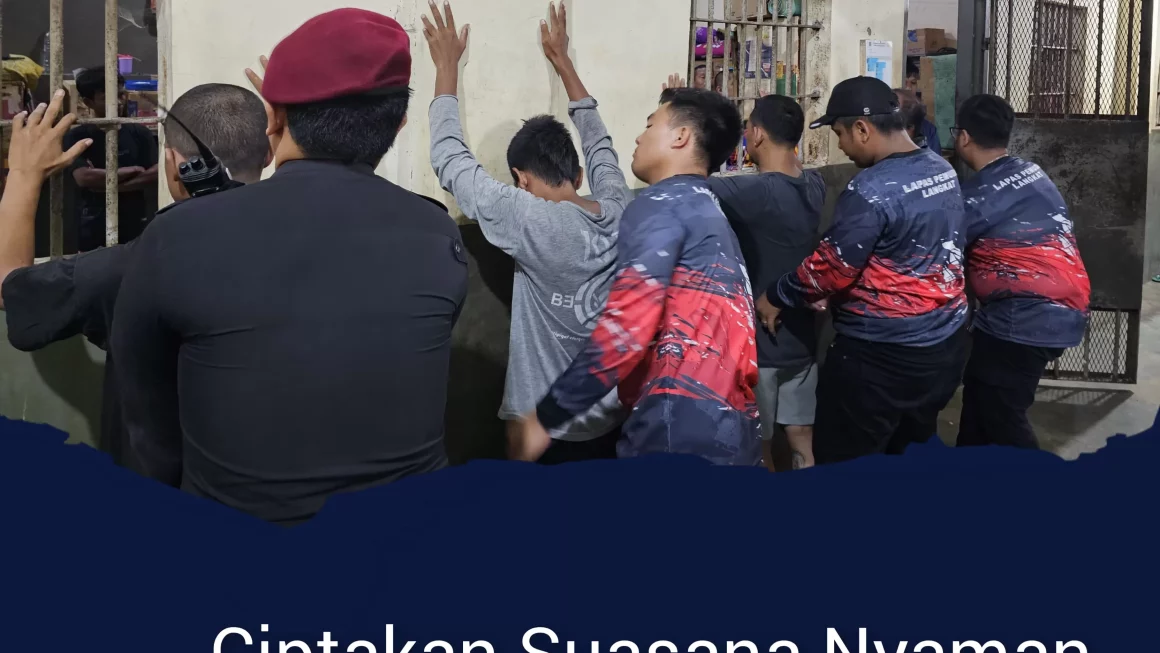 Ciptakan Suasana Nyaman, Lapas Pemuda Langkat Gelar Razia Kamar Hunian Mendadak