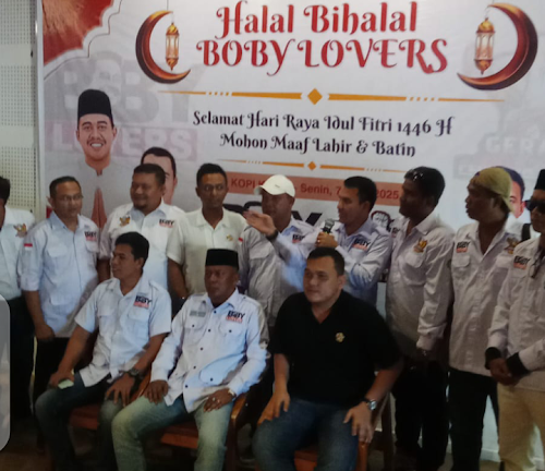 Halal Bihalal Boby Lover di Rumah Kopi, Ajak Warga Perkuat Silaturahmi