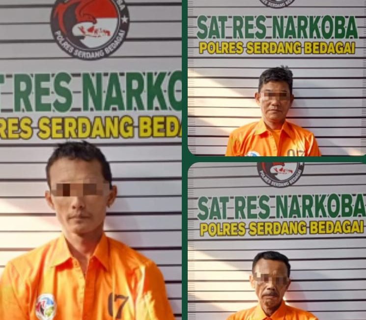 Kasat Narkoba Polres Sergai Pimpin GSN, Tiga Tersangka Diamankan