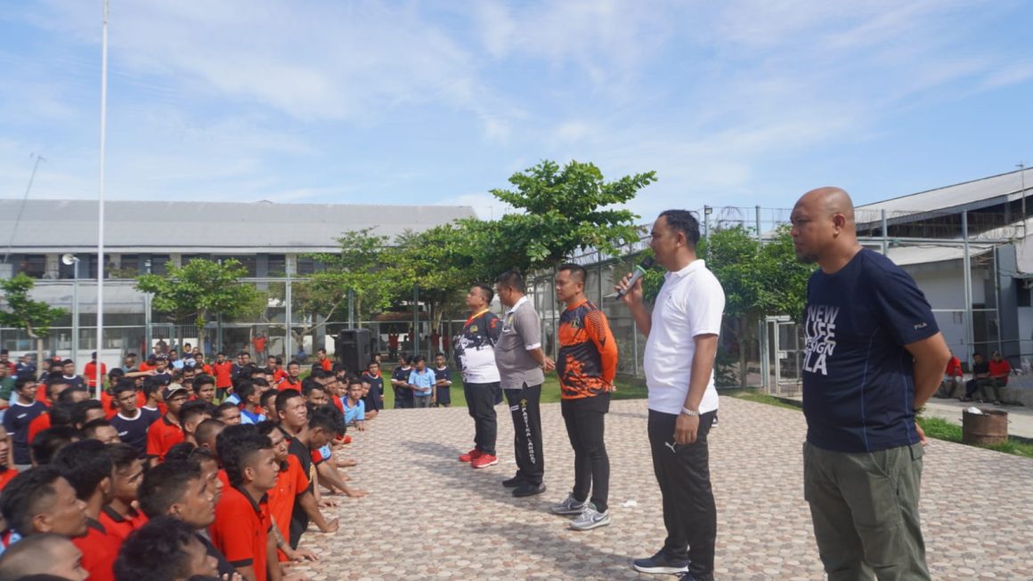 Ciptakan Suasana Aman dan Kondusif ,Lapas Narkotika Langkat Berikan Pengarahan Kepada Seluruh Warga Binaan
