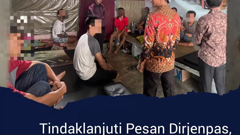Tindaklanjuti Pesan Dirjenpas, Lapas Pemuda Langkat Lakukan Langkah Langkah Cegah Gangguan Kamtib
