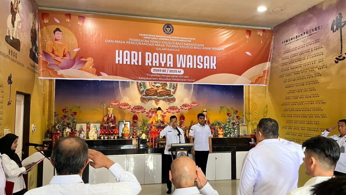 38 Orang Warga Binaan Rutan Kelas I Medan Dapatkan Remisi Khusus Waisak