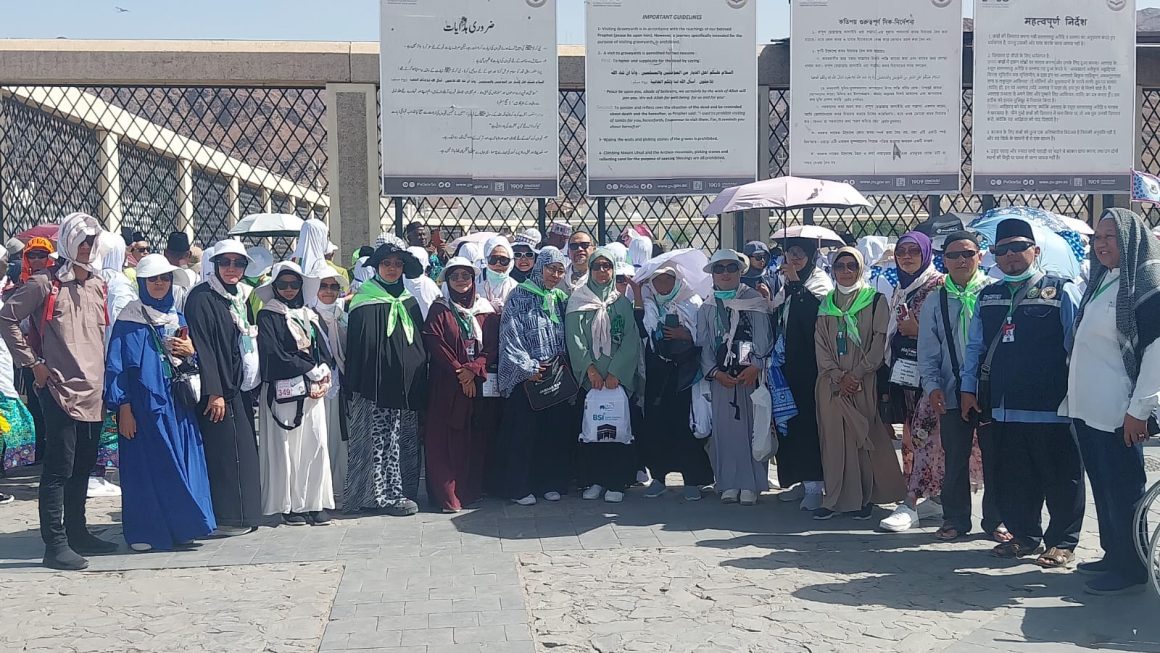 Napak Tilas Perjuangan Rasulullah SAW, Jemaah Haji Kloter 9 KNO Kunjungi Mesjid Quba