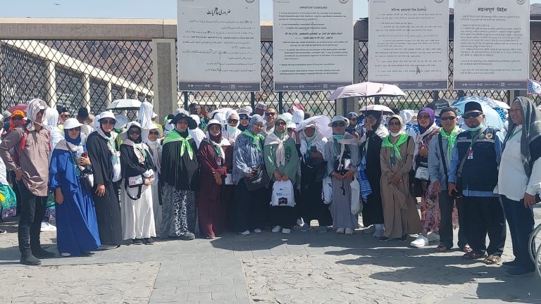 Napak Tilas Perjuangan Rasulullah SAW, Jemaah Haji Kloter 9 KNO Kunjungi Mesjid Quba