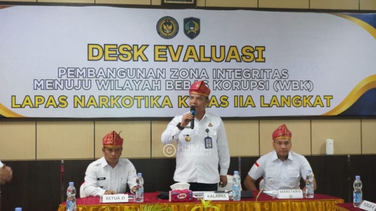 Siap Meraih Predikat WBK, Lapas Narkotika Langkat Ikuti Desk Evaluasi Pembangunan Zona Integritas Tahun 2025