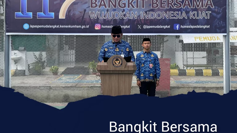 Bangkit Bersama Ciptakan Indonesia Tangguh, Lapas Remaja Gelar Upacara Harkitnas ke-117