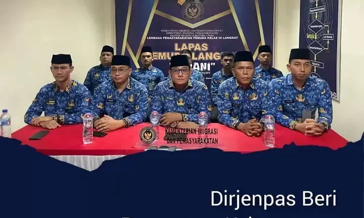 Dirjen Humas Beri Penguatan Humas, Lapas Pemuda Langkat Ikuti Secara Virtual