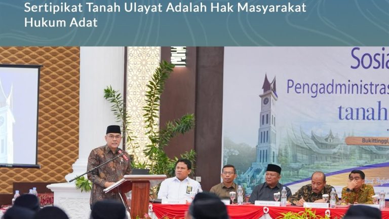 Wamen ATR/BPN: Sertipikat Tanah Ulayat Adalah Hak Masyarakat Hukum Adat