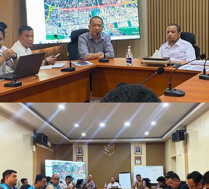 Rapat koordinasi Perapihan Kabel Dinas SDADMBK Kota Medan