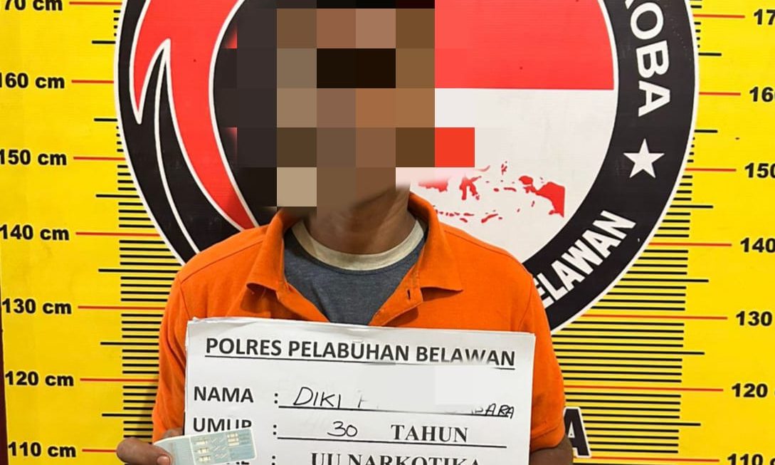 Sat Narkoba Polres Pelabuhan Belawan Tangkap Pengedar dan Pengguna Shabu di Komplek UKA Kelurahan Terjun