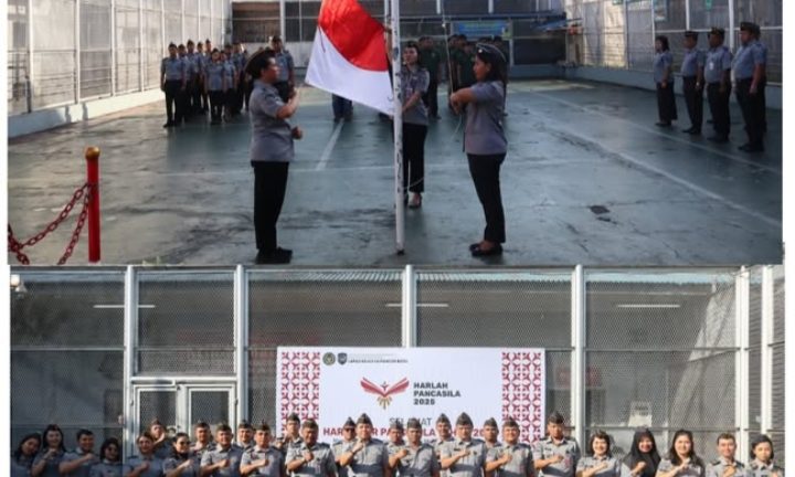 Kobarkan Semangat Pancasila, Lapas Pancur Batu Gelar Upacara HARLAH PANCASILA