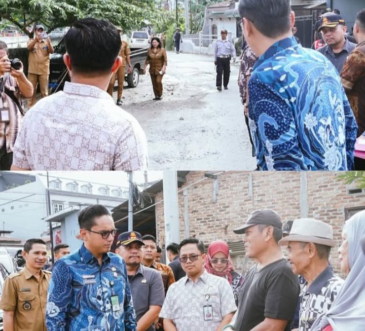 Plt. Kepala Dinas SDABMBK Dampingi Walikota Kota Medan Melakukan Peninjauan Jalan Danau Singkarak, Gang Madrasa