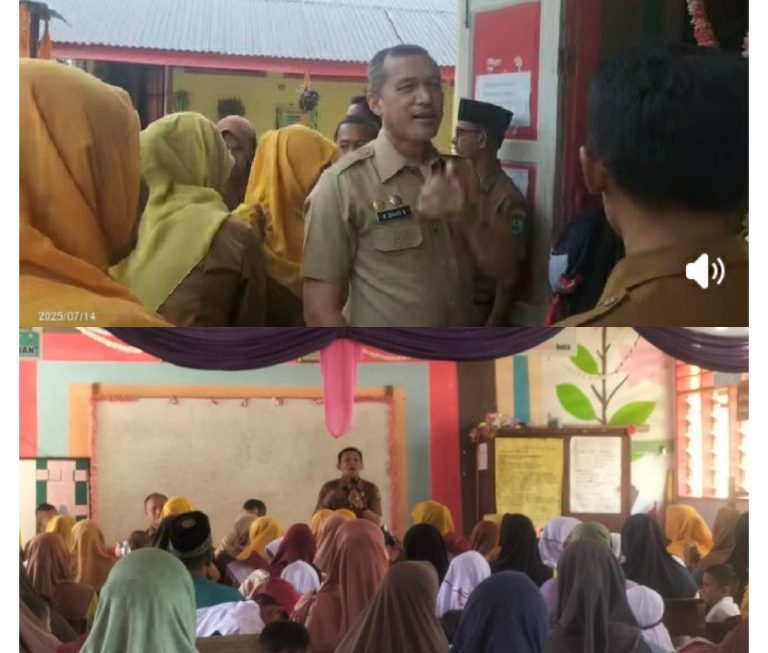 PLT Kadisdik Kab, Madina Berkunjung ke SDN 086 Kelurahan Dalan Lidang