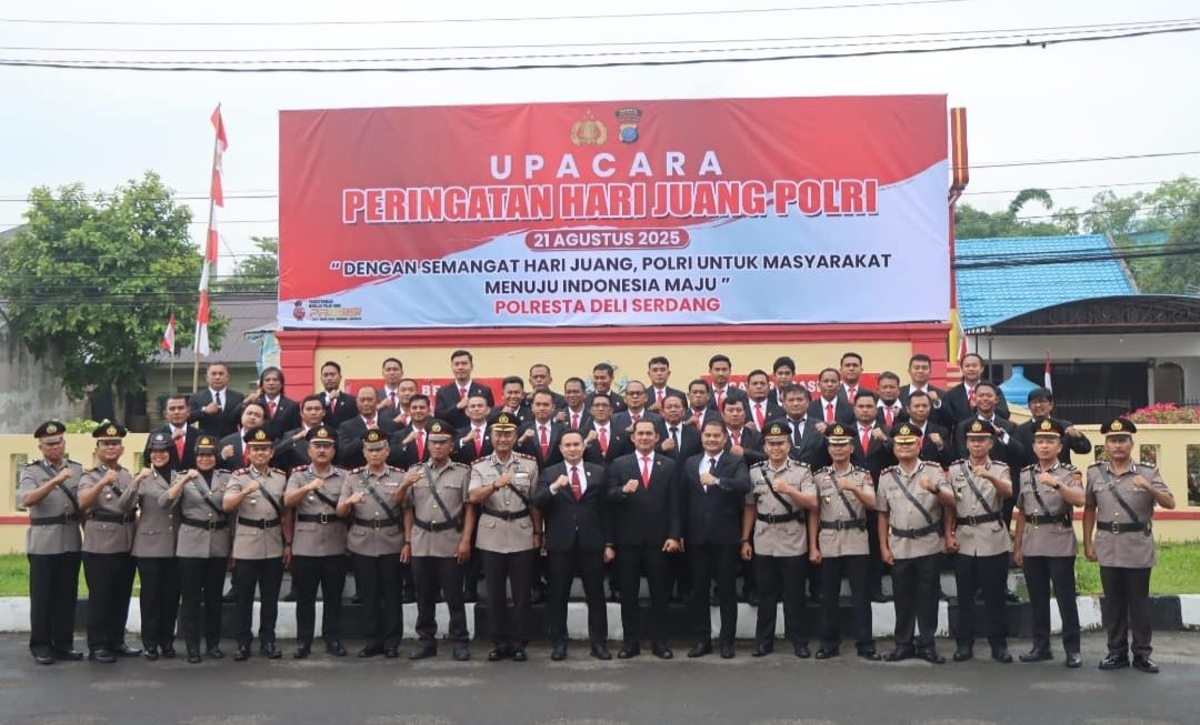 Polresta Deli Serdang Gelar Upacara Peringatan Hari Juang Polri Tahun 2025