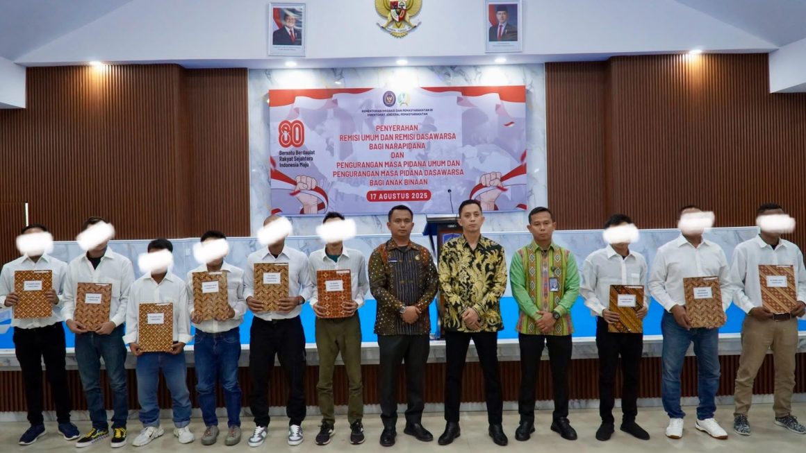 94 Orang WBP Rutan Kelas I Medan Langsung Bebas Terima Remisi Umum dan Remisi Dasawarsa Pada HUT RI Ke-80,
