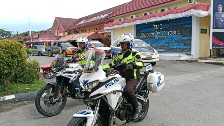 Polresta Deli Serdang Gelar Patroli Skala Besar Pasca Aksi Unjuk rasa