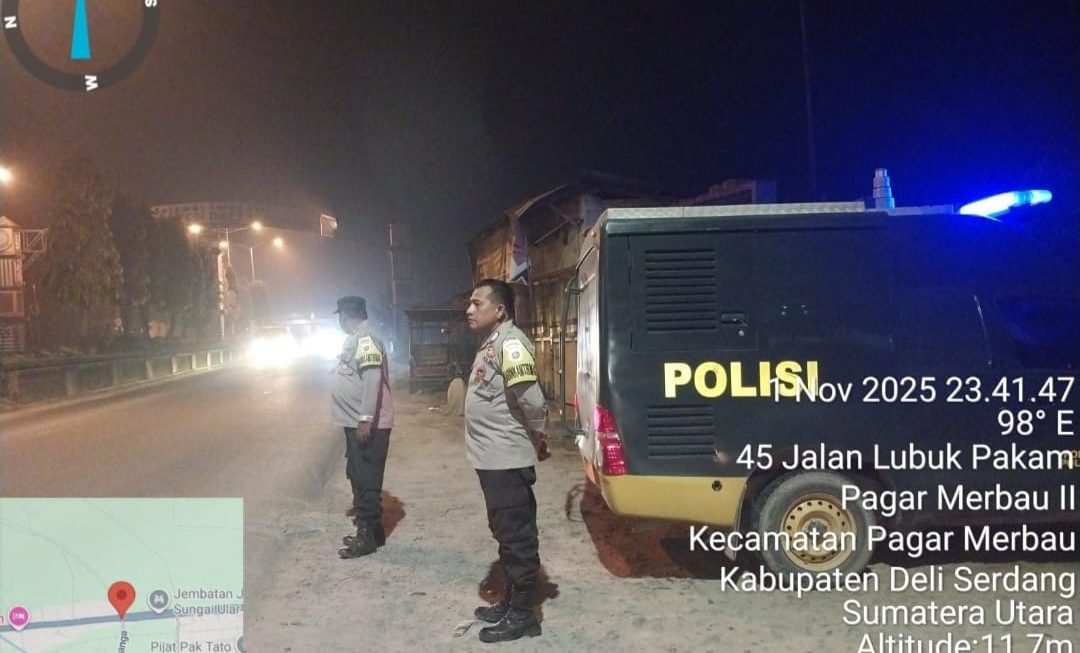 Demi Kamtibmas Yang Kondusif, Polresta Deli Serdang Gencarkan Patroli Presisi