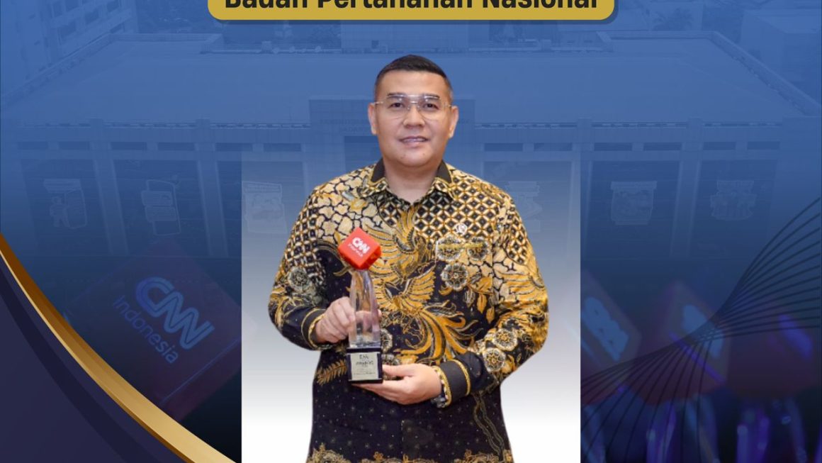 Kementerian ATR/BPN Raih CNN Indonesia Award 2025 untuk Kategori Rural Development & Regional Equity