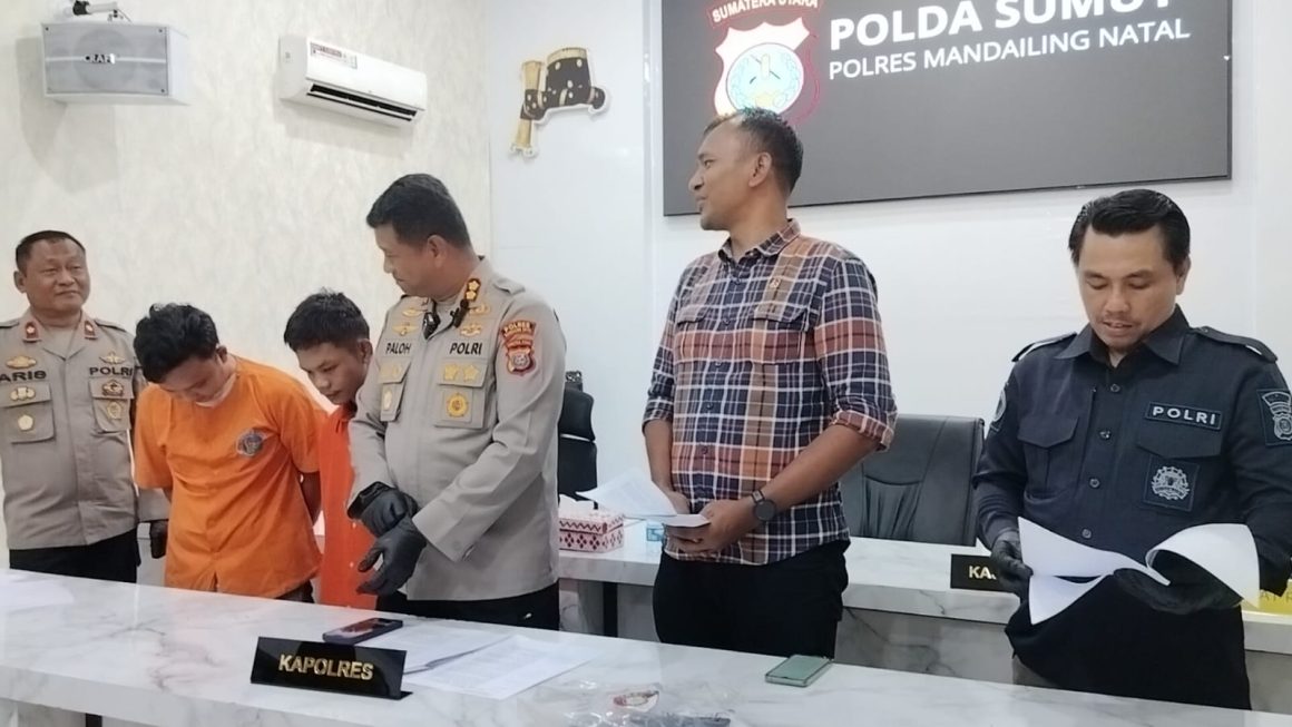 Polres Mandailing Natal Tangkap Dua Pelaku Pencabulan Anak di Bawah Umur, Satu Pelaku Masih Buron